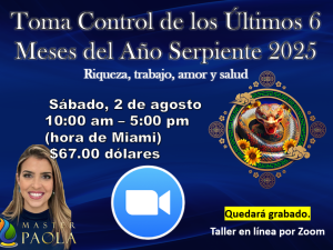 Toma control de los últimos 6 meses del año Serpiente 2025